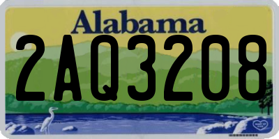 AL license plate 2AQ3208