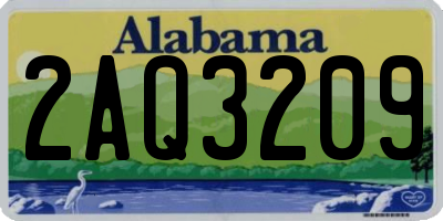 AL license plate 2AQ3209