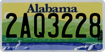 AL license plate 2AQ3228