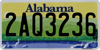 AL license plate 2AQ3236