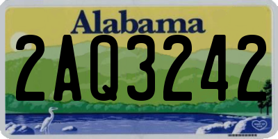 AL license plate 2AQ3242