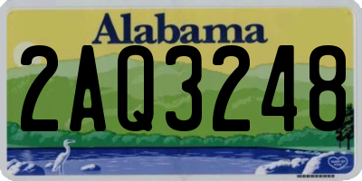 AL license plate 2AQ3248