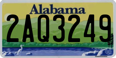 AL license plate 2AQ3249