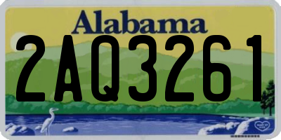 AL license plate 2AQ3261