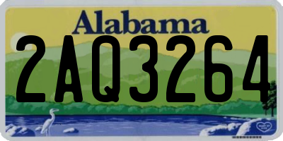 AL license plate 2AQ3264