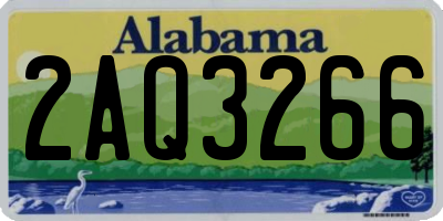 AL license plate 2AQ3266