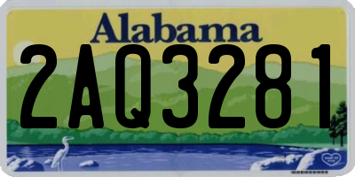 AL license plate 2AQ3281