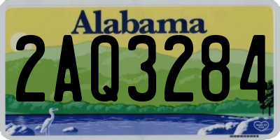 AL license plate 2AQ3284