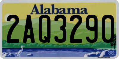 AL license plate 2AQ3290