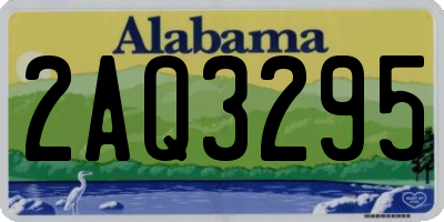 AL license plate 2AQ3295