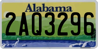 AL license plate 2AQ3296