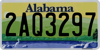AL license plate 2AQ3297