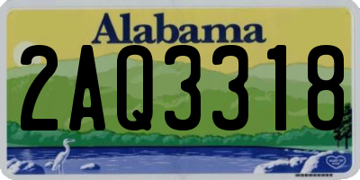 AL license plate 2AQ3318
