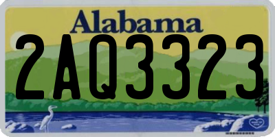 AL license plate 2AQ3323
