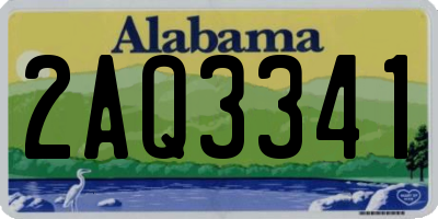 AL license plate 2AQ3341
