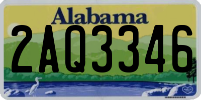 AL license plate 2AQ3346