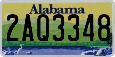 AL license plate 2AQ3348