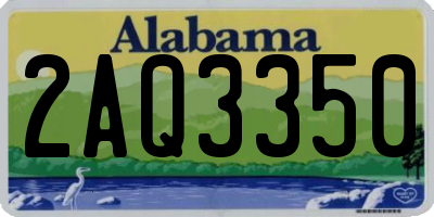 AL license plate 2AQ3350