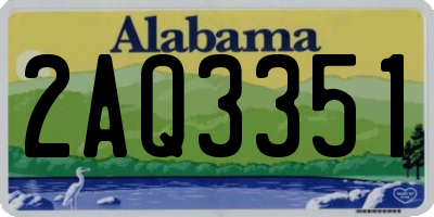 AL license plate 2AQ3351