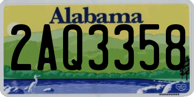 AL license plate 2AQ3358