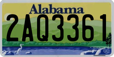 AL license plate 2AQ3361