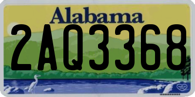 AL license plate 2AQ3368