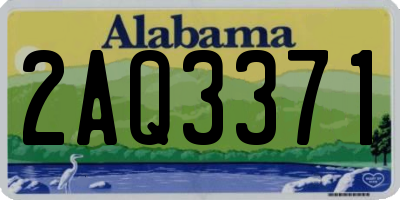 AL license plate 2AQ3371
