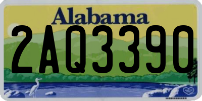 AL license plate 2AQ3390