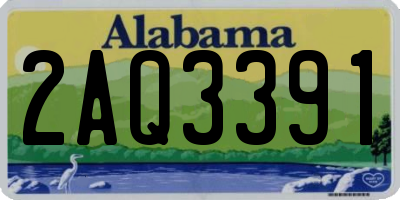 AL license plate 2AQ3391