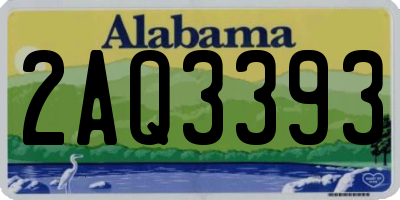 AL license plate 2AQ3393