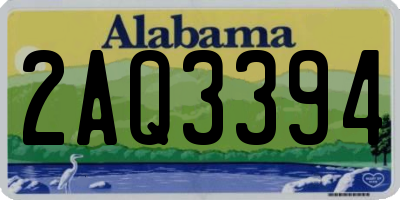 AL license plate 2AQ3394