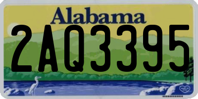AL license plate 2AQ3395