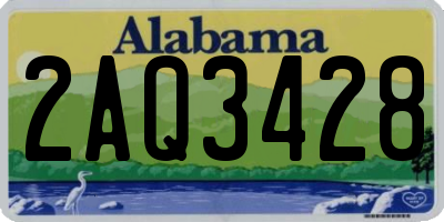 AL license plate 2AQ3428