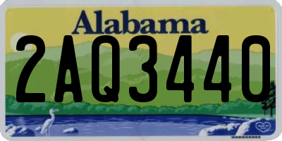 AL license plate 2AQ3440