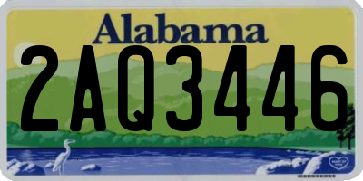AL license plate 2AQ3446