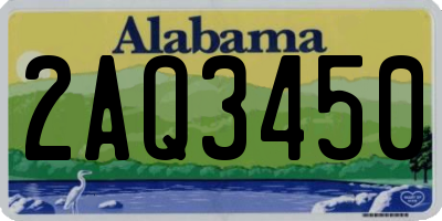 AL license plate 2AQ3450