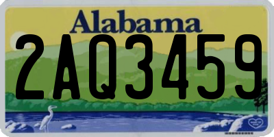 AL license plate 2AQ3459
