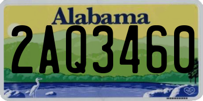 AL license plate 2AQ3460