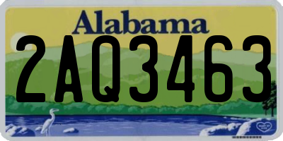 AL license plate 2AQ3463