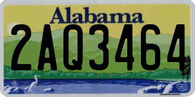 AL license plate 2AQ3464
