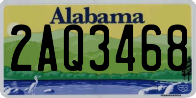 AL license plate 2AQ3468