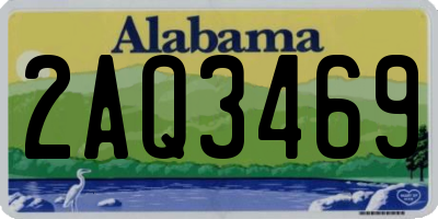 AL license plate 2AQ3469