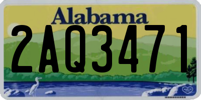 AL license plate 2AQ3471
