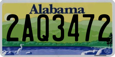 AL license plate 2AQ3472