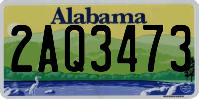 AL license plate 2AQ3473