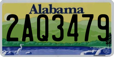 AL license plate 2AQ3479