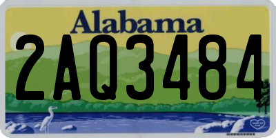 AL license plate 2AQ3484