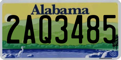 AL license plate 2AQ3485