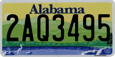 AL license plate 2AQ3495