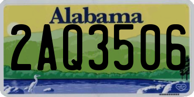 AL license plate 2AQ3506